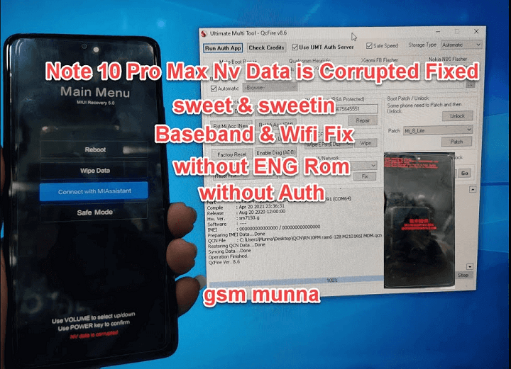 Redmi Note 10 Pro Max NvData Fixed